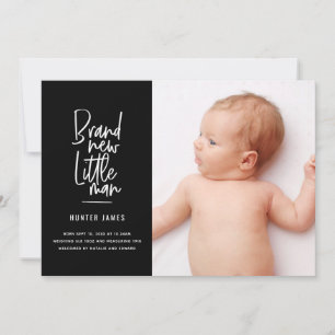 Faire-part de naissance tiré par la main moderne