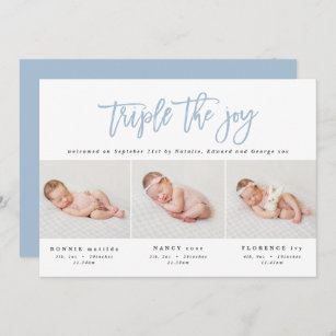 Cadeaux Naissance Triplet Zazzle Fr