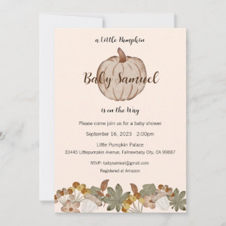 Faire-Part de Naissance : Un Petit Citrouille en R