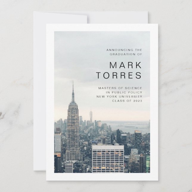 Faire-part de New York (Devant)