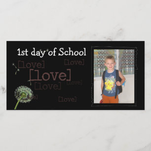 Faire-part De nouveau au photocard d'école