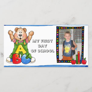 Faire-part De nouveau au photocard d'école