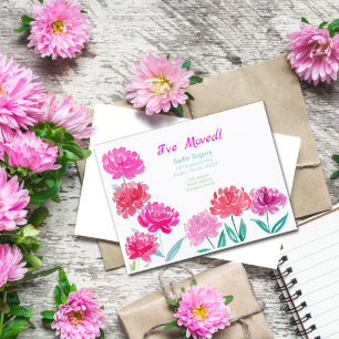 Faire-part de nouveau domicile aquarelle