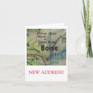 Faire-part de nouvelle adresse Boise