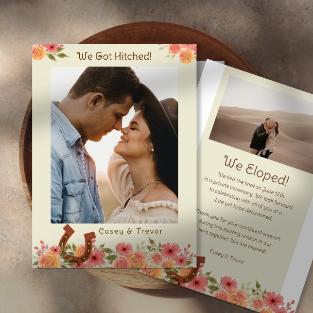 Faire-part de photo de fuite pour mariage (Créateur téléchargé)