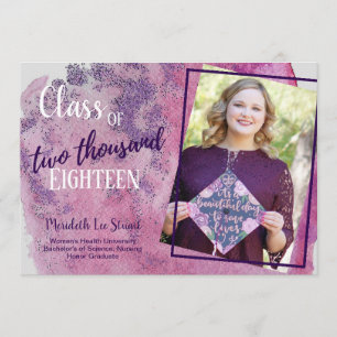 Faire-part de photo de l'ultraviolet 2 d'obtention