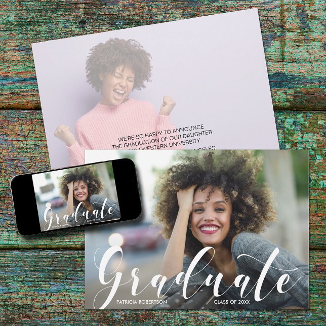 Faire-part de photo de remise de diplômes (Créateur téléchargé)