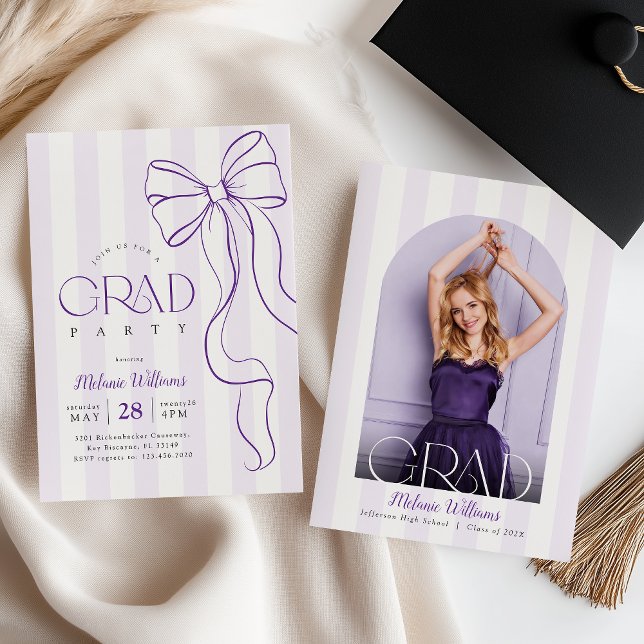 Faire-part de photo de remise des diplômes avec un (Créateur téléchargé)