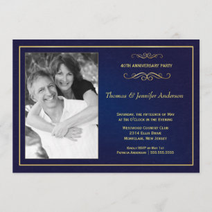Faire-part de photos d'anniversaire de mariage - 4