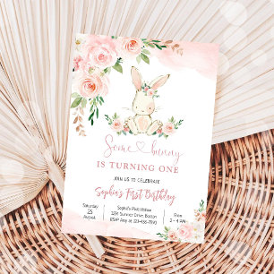 Faire-part de première année Fleur de Lapin