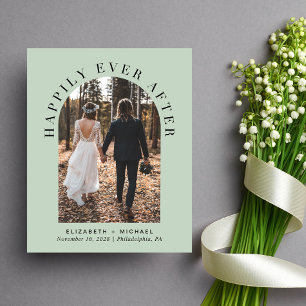 Faire-part de réception de mariage Arch Photo Sage