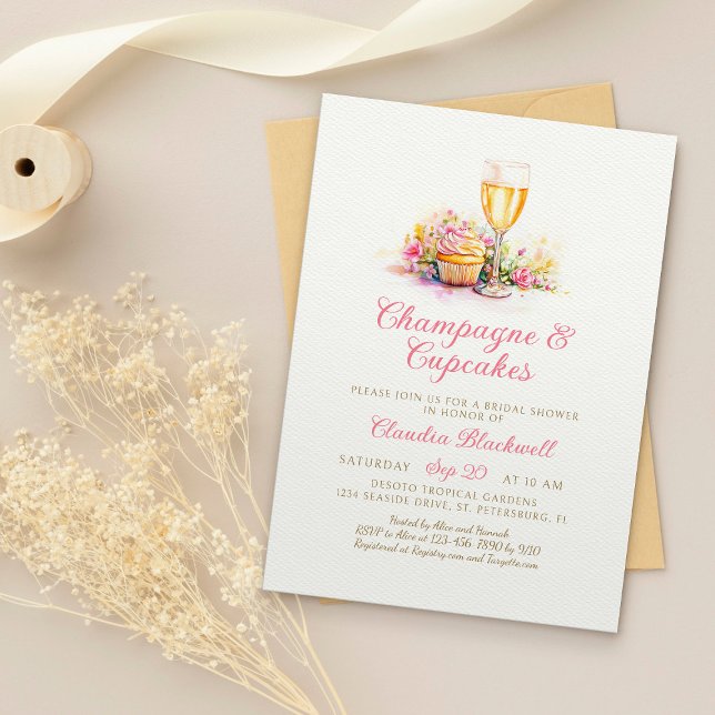 Faire-Part de Réception de Mariage avec Cupcakes a (Créateur téléchargé)