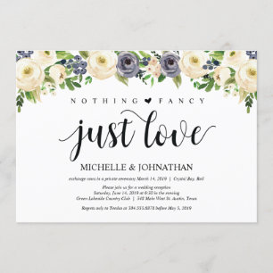 Faire-part de réception de mariage floral Élégance