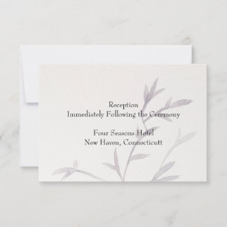 Faire-part de réception de mariage moderne inspiré