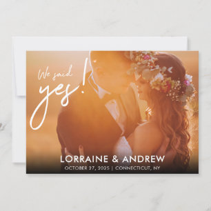 Faire-Part de Réception de Mariage Photo Nous avon