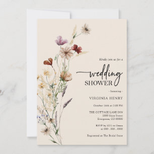 Faire-part de Remise de Cadeaux de Mariage Floral