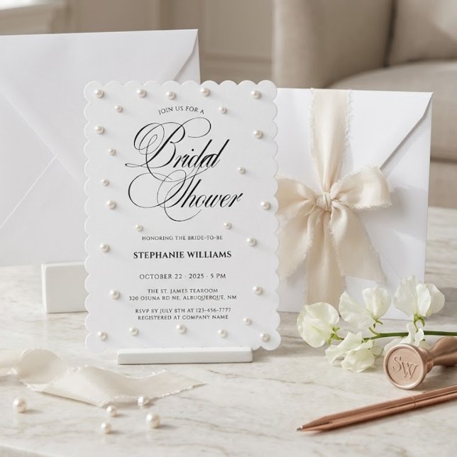 Faire-part de Remise de Cadeaux de Mariée Black Pe (Créateur téléchargé)