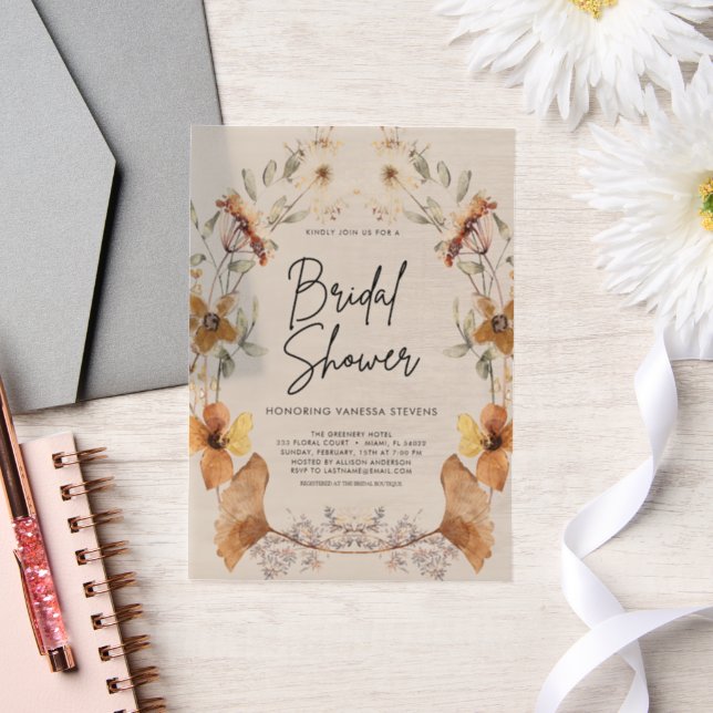 Faire-part de Remise de Cadeaux de Mariée Bohème a (Mariage)