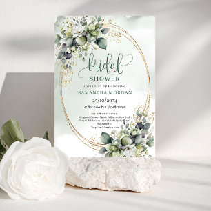 Faire-part de Remise de Cadeaux de Mariée Feuillag