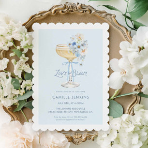 Faire-Part de Remise de Champagne Blue Love in Blo