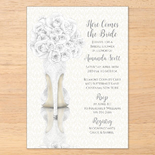 Faire-Part de Remise de Chaussures et de Bouquet d