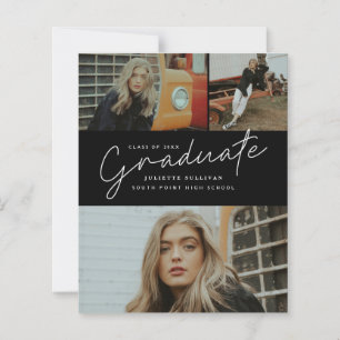 Faire-part de remise de diplôme avec photo Budget 