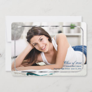 Faire-part de remise de diplôme avec photo encadré