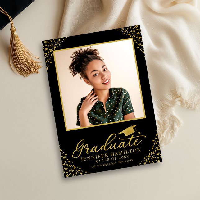 Faire-part de remise de diplôme avec photo et conf (Créateur téléchargé)