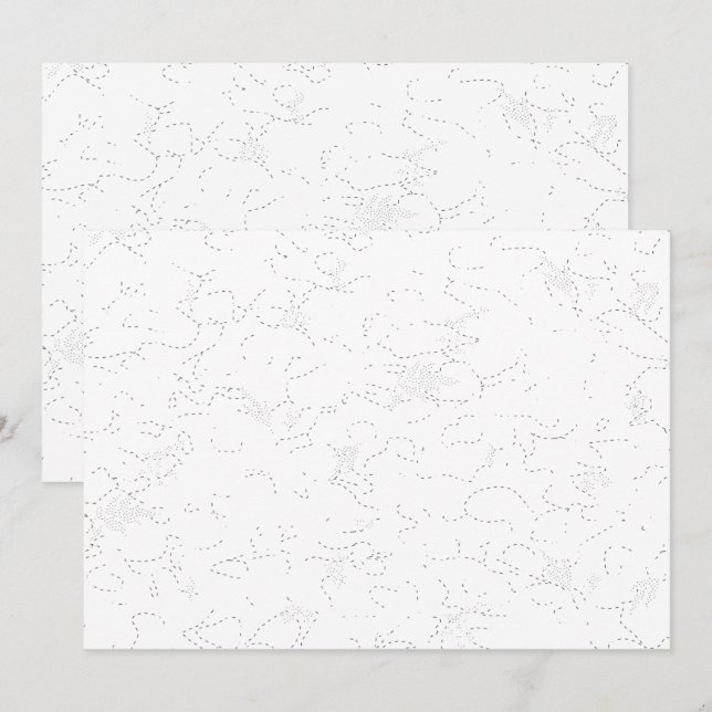 Faire-part de remise de diplôme élégant blanc (Devant / Derrière)