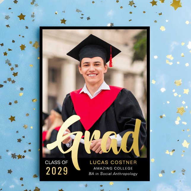 Faire-part de remise de diplôme et invitation à la (Créateur téléchargé)