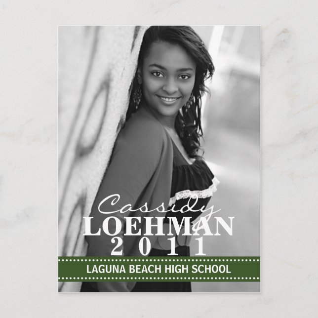 Faire-part de remise de diplôme personnalisé Everg (Devant)