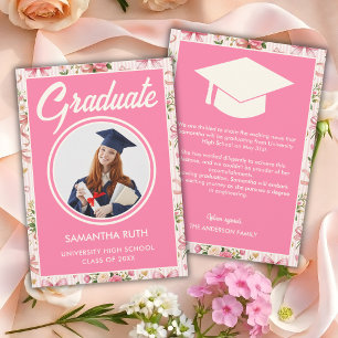 Faire-part de remise de diplômes Rubans et Nœuds r