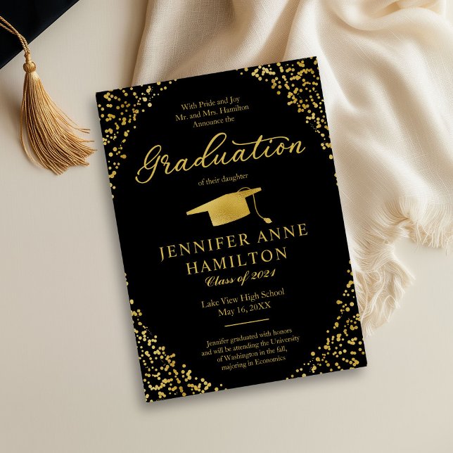 Faire-part de Remise des Diplômes Formel avec Phot (Créateur téléchargé)