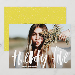 Faire-part de remise des diplômes Typographie Pinc