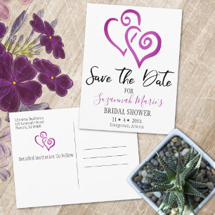 Faire-part de Rendez-vous de Mariage Cœurs Liés Ma