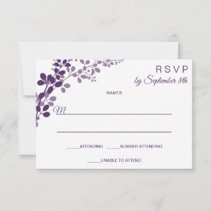 Faire-part de réponse / Carte de réponse RSVP pour