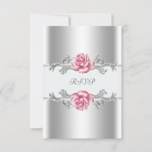 Faire-part de réponse pour les 25 ans de mariage R (Devant)