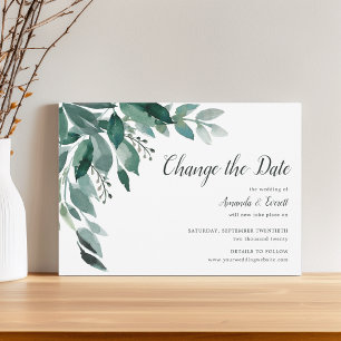 Faire-part de report Mariage de Foliage abondant