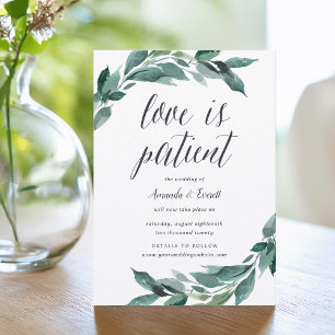 Faire-part de report Mariage de Foliage abondant