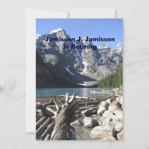 Faire-part de retraite, bois d'oeuvre du lac Mount