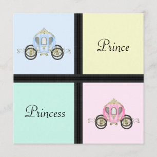 Faire-part de Révélation du Sexe Prince Princesse