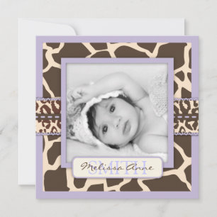 Faire-part de Safari Girl LAV