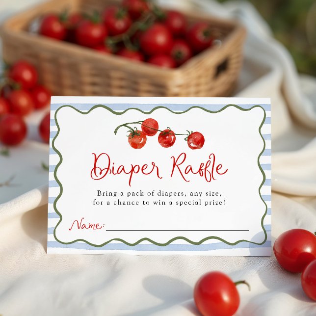 Faire-part de salle de bains Bébé Tomate Mignon (Créateur téléchargé)