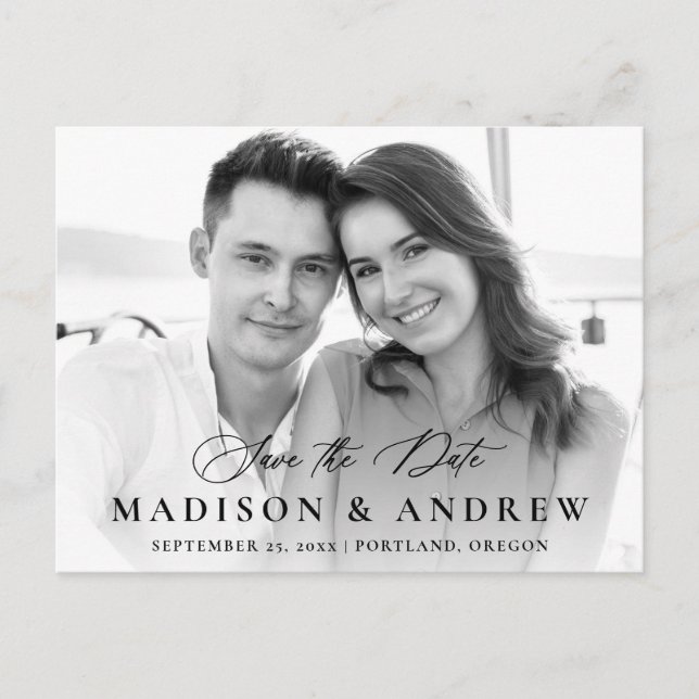 Faire-part de sauvegarde de photo de calligraphie  (Devant)