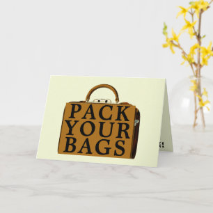 Faire-part de voyage de vacances Vintage Modèle de