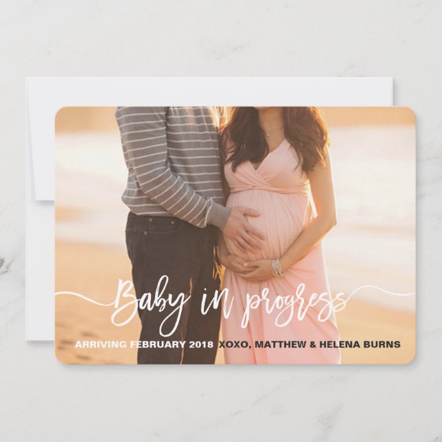 Faire-part Déclaration de bébé en chemin (Devant)