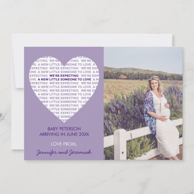 Faire-part Déclaration de grossesse pour la Saint-Valentin ty (Devant)