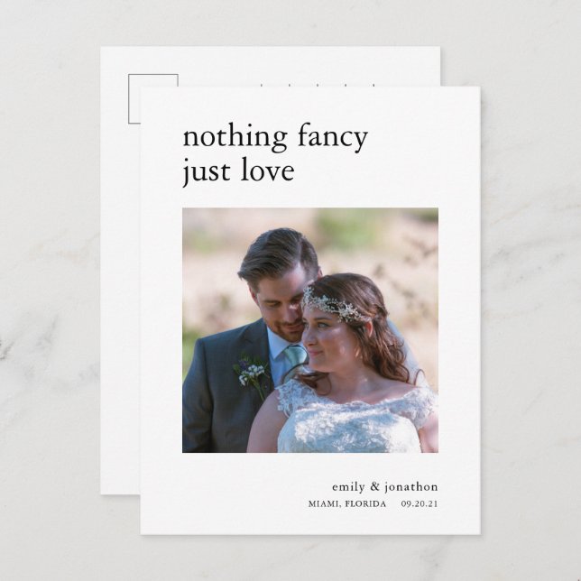 Faire-part d'élévation minimaliste (Devant / Derrière)