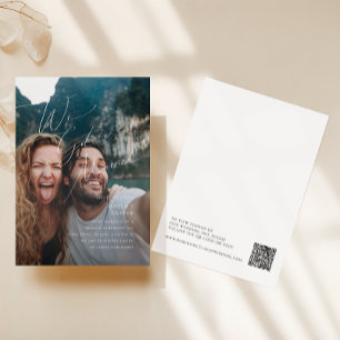 Faire-part d'Elopement photo de script Whimsical