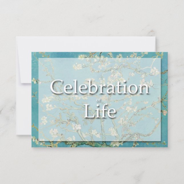 Faire-part d'enterrement de célébration de Van (Devant)